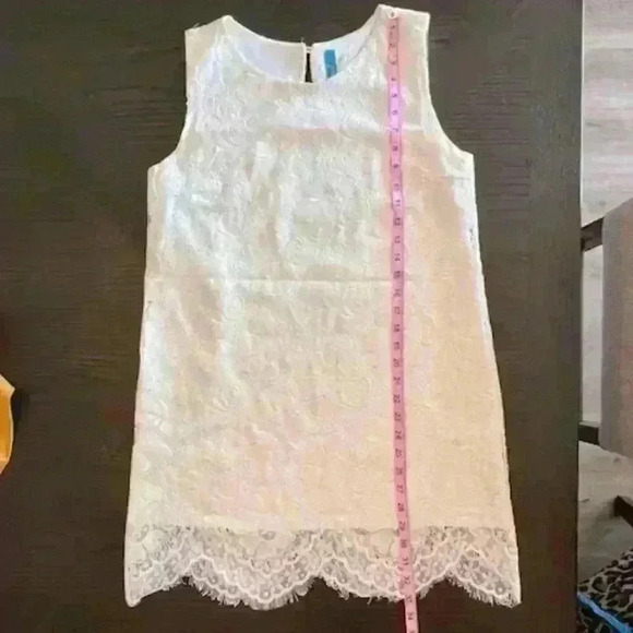 Vintage Cream Lace Shift Dress, Size L - Picture 4 of 6